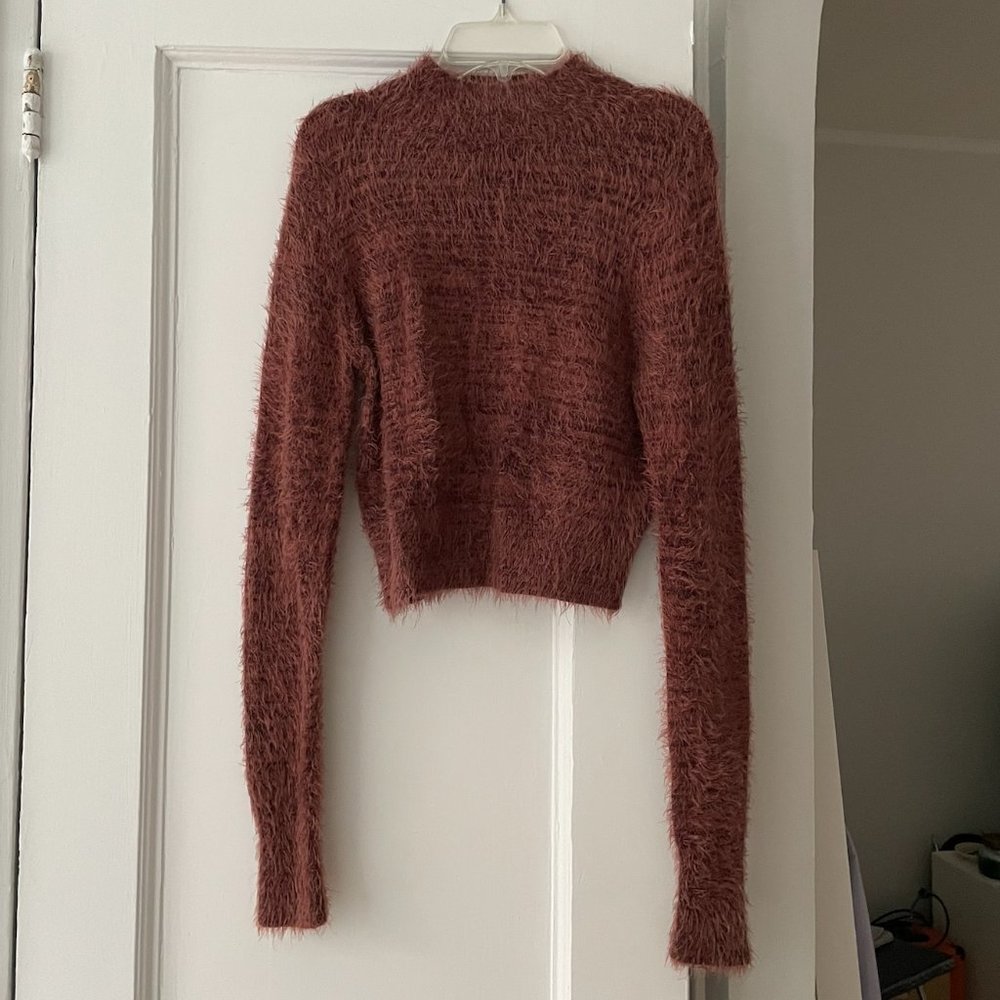Express | Rust Orange Mock Neck Sweater | Women Size: S
